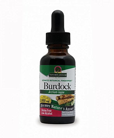 Nature's Answer Burdock Arctium Lappa Low Alcohol-1 Oz