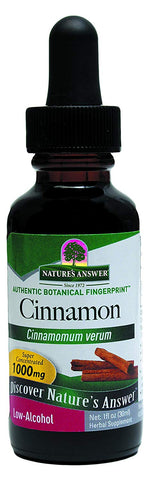 Nature's Answer Cinnamon Cinnamomum Aromaticum 1000 Mg Low Alcohol-1 Oz