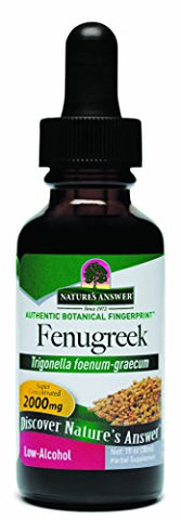 Nature's Answer Fenugreek Trigonella Foenum-Graecum 2000 Mg Low Alcohol-1 Oz