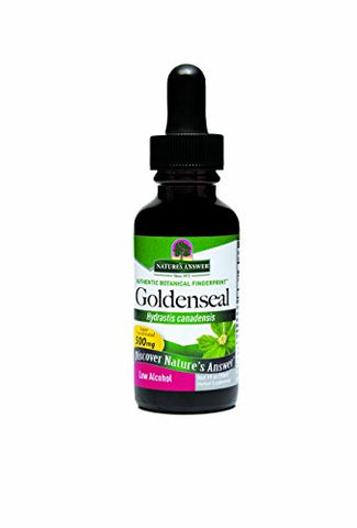 Nature's Answer Goldenseal Hydrastis Canadensis 500 Mg Low Alcohol-1 Oz