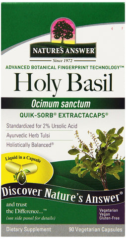 Nature's Answer Holy Basil Ocimum Sanctum-90 Vegetarian Capsules