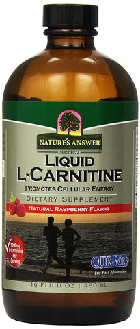 Nature's Answer Liquid L-Carnitine Natural Raspberry Flavor-16 Oz