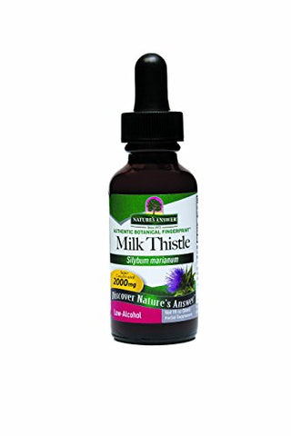Nature's Answer Milk Thistle Silybum Marianum 2000 Mg Low Alcohol-1 Oz