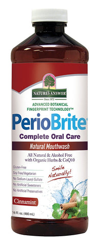Nature's Answer Perio Brite Natural Mouthwash Cinnamint-16 Oz