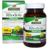Nature's Answer Rhodiola Rosea 100 Mg-60 Vegetarian Capsules