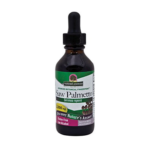 Nature's Answer Saw Palmetto Serenoa Repens Low Alcohol 2000 Mg-2 Oz