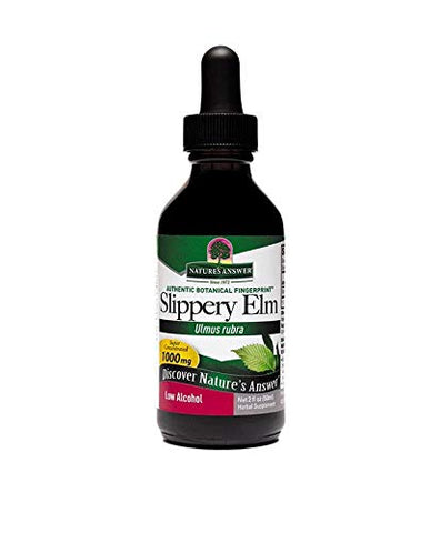 Nature's Answer Slippery Elm Ulmus Rubra 1000 Mg Low Alcohol-2 Oz