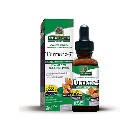 Nature's Answer Turmeric-3 Alcochol Free Extract-1 Oz