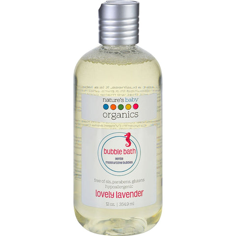 Nature's Baby Organics Bubble Bath Lovely Lavender-12 Oz