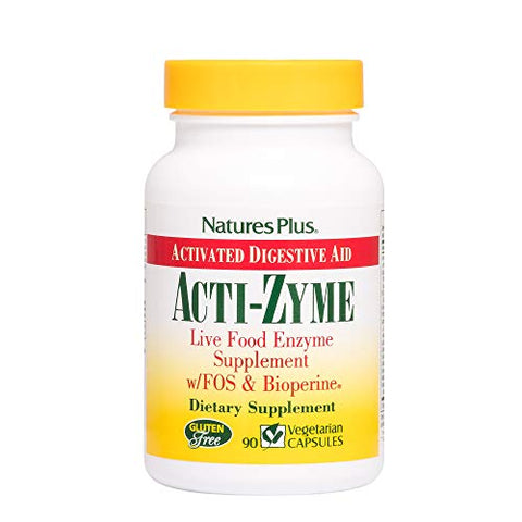 Natures Plus Acti-Zyme Activated Digestive Aid-90 Capsules