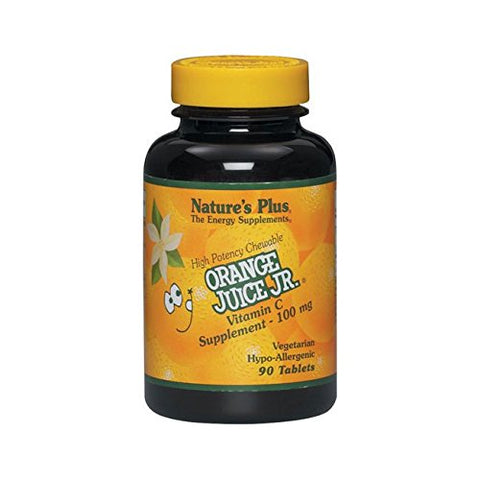 Natures Plus Orange Juice JR Vitamin C 100 Mg-90 Chewable Tablets