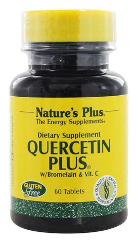 Natures Plus Quercetin Plus Bromelain & Vitamin C-60 Tablets