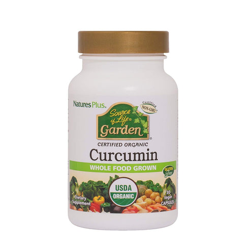 Natures Plus Organic Curcumin Whole Food Grown-30 Vegan Capsules