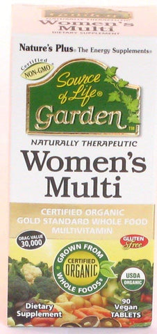 Natures Plus Women's Multi Organic Gold Standard Multivitamin-90 Vegan Tablets