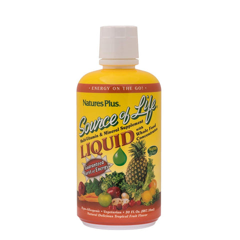 Natures Plus Source Of Life Liquid Multi-Vitamin & Mineral-30 Oz