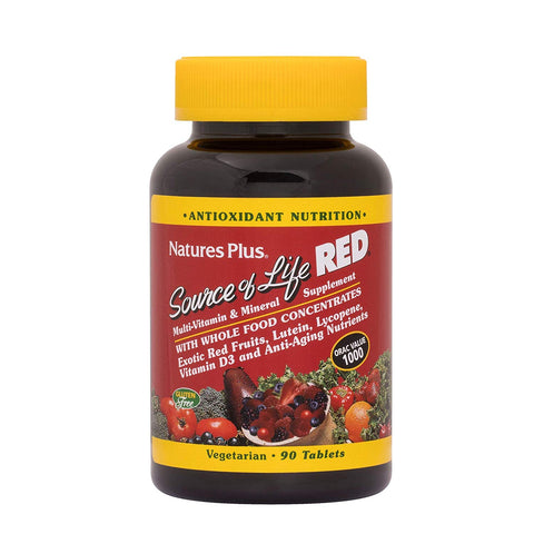 Natures Plus Source Of Life Red Multivitamin & Minerals-90 Tablets