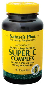 Natures Plus Super C Complex Vitamin C 1000 Mg With 500 Mg Bioflavonoids-90 Vegetarian Capsules