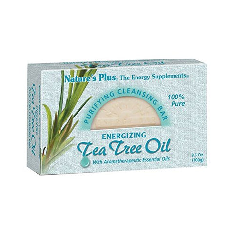 Natures Plus Purifying Cleansing Bar Tea Tree Oil-3.5 Oz