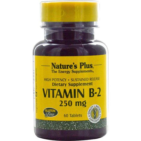 Natures Plus Vitamin B2 250 Mg-60 Tablets