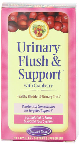 Nature's Secret Urinary Flush & Support With Cranberry-60 Capsules