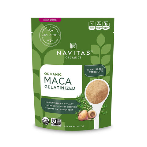Navitas Naturals Organic Gelatinized Maca Powder Incan Superfood-8 Oz