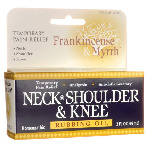 Frankincense & Myrrh Neck, Shoulder & Knee Rubbing Oil-2 Oz