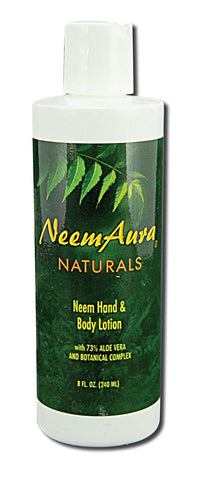 Neem Aura Naturals Neem Hand & Body Lotion With Aloe Vera & Botanical Complex-8 Oz