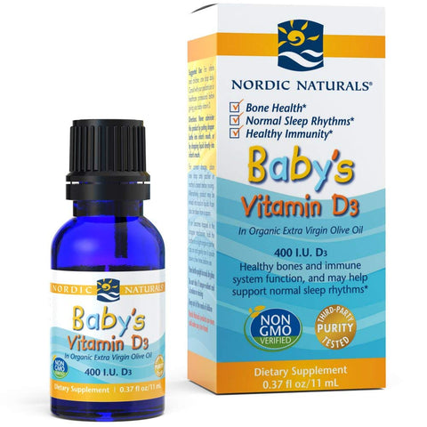 Nordic Naturals Baby's Vitamin D3 400 IU In Virgin Olive Oil-0.37 Oz