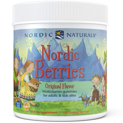 Nordic Naturals Nordic Berries Multivitamin Gummies Original Flavor-120 Gummy Bears
