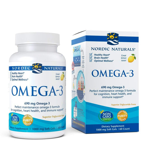 Nordic Naturals Omega-3 690 Mg Lemon Flavor-60 Softgels