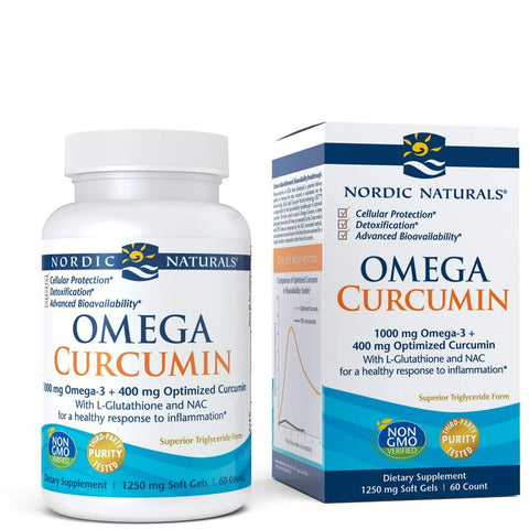 Nordic Naturals Omega Curcumin 1250 Mg-60 Softgels