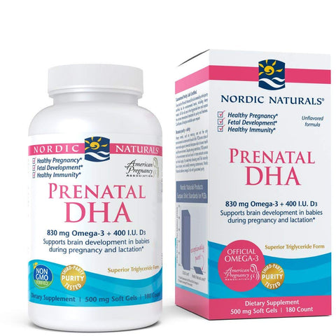 Nordic Naturals Prenatal DHA 500 Mg Unflavored-180 Softgels