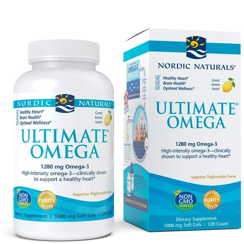 Nordic Naturals Ultimate Omega 1280 Mg Omega-3 Lemon Flavor-120 Softgels