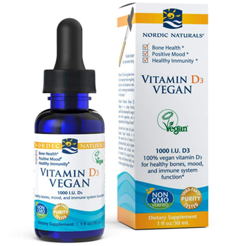 Nordic Naturals Vitamin D3 1000 IU Vegan-1 Oz