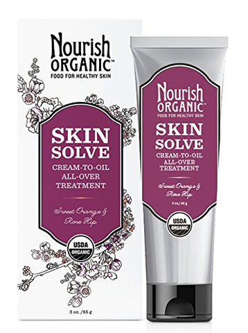 Nourish Organic Skin Solve Cream-To-Oil Sweet Orange & Rose Hip-3 Oz