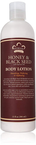 Nubian Heritage Honey & Black Seed Body Lotion With Apricot Oil-13 Oz