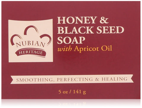 Nubian Heritage Honey & Black Seed Bar Soap With Apricot Oil-5 Oz