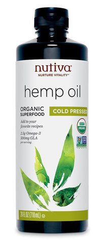 Nutiva Organic Hemp Oil Cold Pressed-24 Oz Note: Need To Be Refrigerated