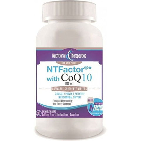 Nutritional Therapeutics CoQ10 With NTFactor Chocolate Flavor-30 Chewable Wafers