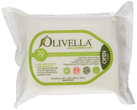Olivella Daily Cleansing Tissues Make Up Remover-30 Salviette Tissues