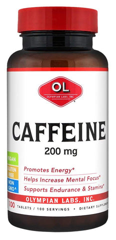 Olympian Labs Caffeine 200 Mg-100 Tablets