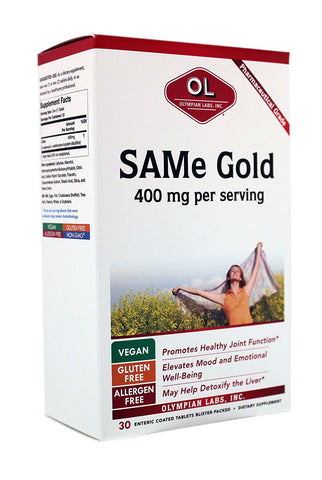 Olympian Labs SAMe Gold 400 Mg-30 Enteric Coated Tablets