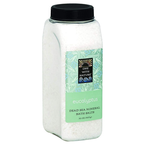 One With Nature Dead Sea Mineral Salts Spa Blend Eucalyptus-32 Oz