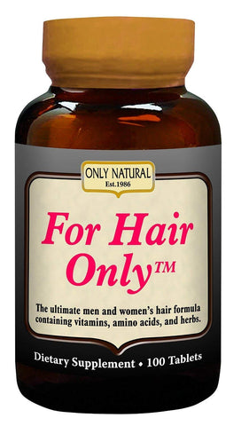 Only Natural For Hair Only Dietary Supplement-50 Tablets