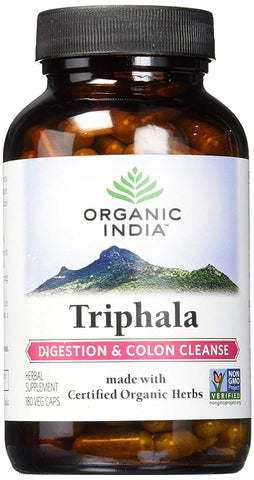 Organic India Triphala Digestion & Colon Cleanse-180 Veg Caps