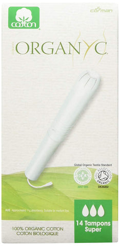 Corman Organic Cotton Tampons Sensitive Skin With Applicator-14 Tampons