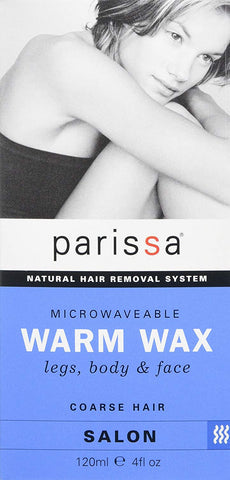 Parissa Natural Hair Removal System Microwaveable Warm Wax-4 Oz