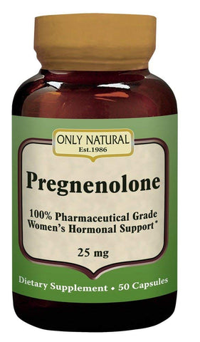 Only Natural Pregnenolene 25 Mg Women's Hormonal Support-50 Capsules