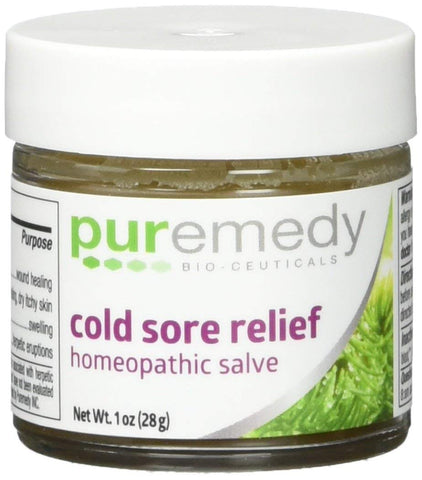 Puremedy Cold Sore Relief Homeopathic Salve-1 Oz