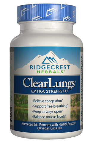 Ridgecrest Herbals Clear Lungs Extra Strength-60 Vegan Capsules